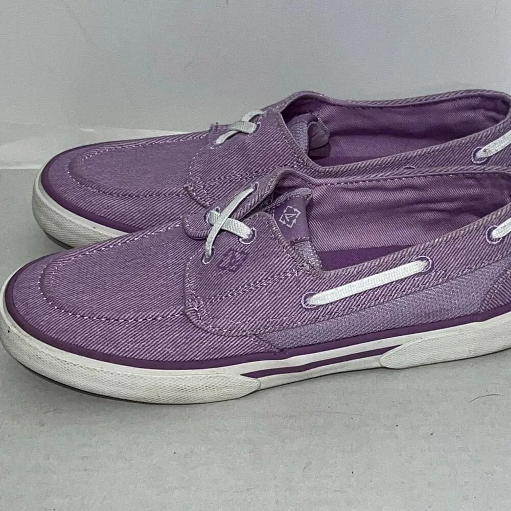 Sperry Women's Purple Pier Wave Top Sider Slip-On Sneaker Boat Shoes Size 8‎